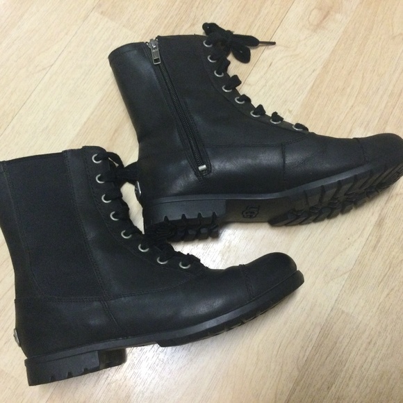 UGG Shoes - Ugg black moto leather boots